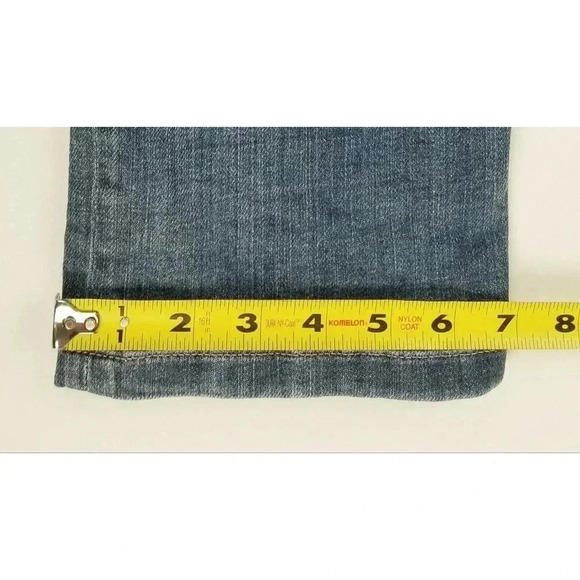 Tommy Hilfiger Size 2 Women's Boyfriend Embroidered Pocket Logo Blue Denim Jeans - Picture 11 of 12
